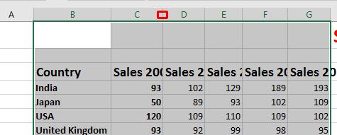 Excel 2016 Foundation Page 47 The columns will automatically resize to