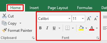 Excel 2016 Foundation Page 74 Font formatting within Excel 2016 Font