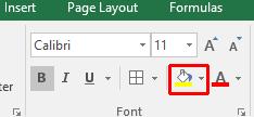 Excel 2016 Foundation Page 80 Move the mouse over a colour and you will see the colour formatting