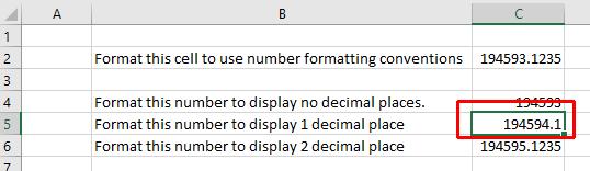 Excel 2016 Foundation Page 91 Set the contents of cell C6 to display 2 decimal points.