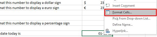 Excel 2016 Foundation Page 94 This will display the