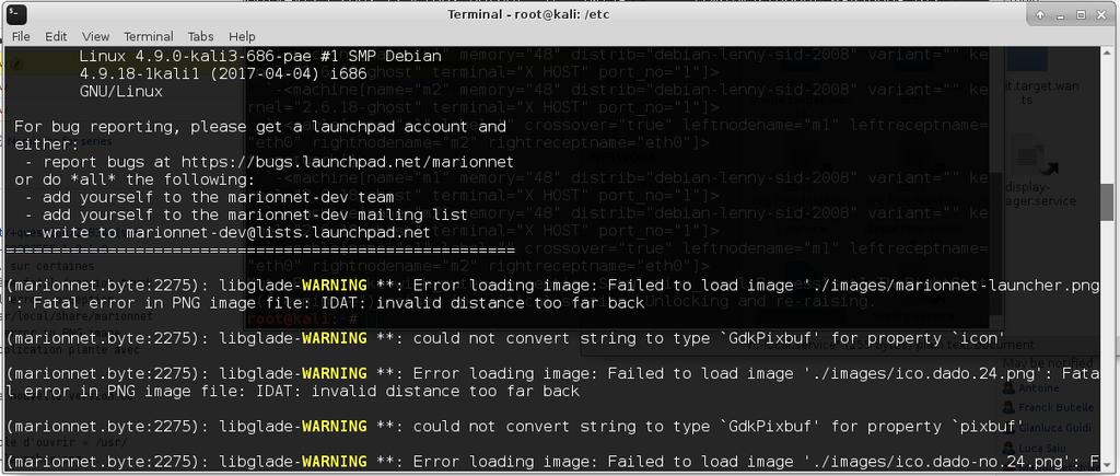 Fatal error: exception GdkPixbuf.GdkPixbufError(5, "Failed to load image '/usr/local/share/marionnet/images/launcher-icons/marionnet-launcher.