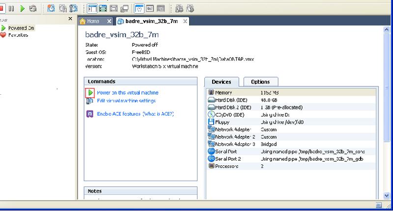 Installing Simulate ONTAP on a Windows system 13 Result Simulate ONTAP starts on the VMware Workstation.
