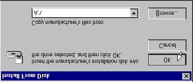 Winmodem Installation with Windows 95 and Windows 98 If this screen does not appear, go to If Plug and Play Does Not Detect Your Modem in the Troubleshooting and