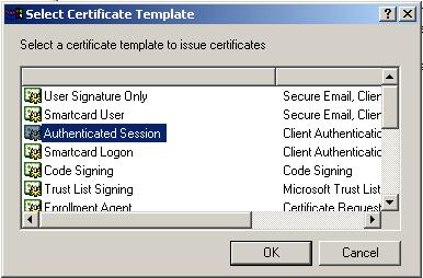 right-click Policy Settings under your Certificate Authority server.