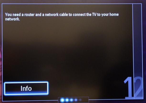 After the connection is made, the result is shown on the TV.