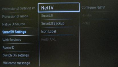 [SmartTV Settings] [NetTV] [Configure Net TV] allows you to disable/enable the Net TV portal