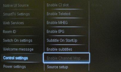 [Enable EPG] Enables or disables the use of the EPG by pressing the EPG button: [Off]: No EPG services available [Now & Next]: EPG (Now/Next) services available [8 Day EPG]: EPG (8 Day) services