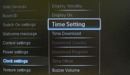 [Time Download] Select the source for the clock time: