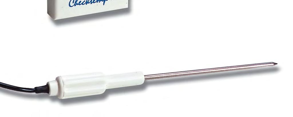 a 1m (3.3') flexible cable between the meter and the stainless steel probe. This penetration probe is perfect for fast response in liquids, air, frozen and semisolid materials.