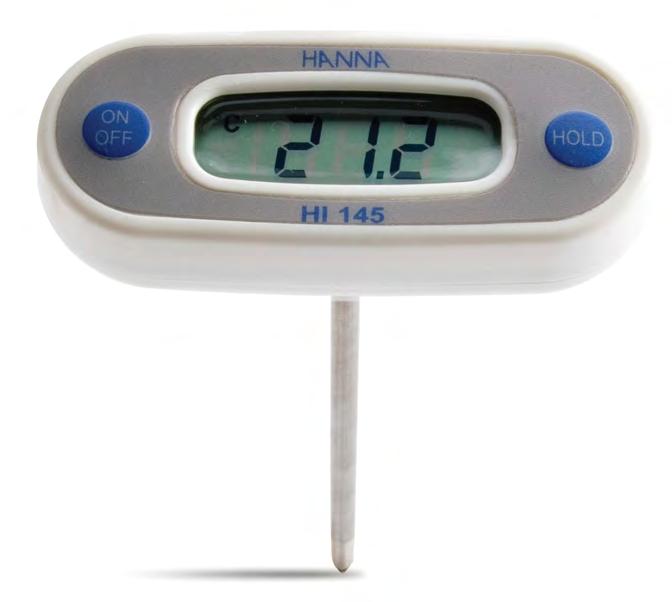 11 HI 145 Pocket Thermometers Designed for HACCP Control with Cal-Check and ±0.