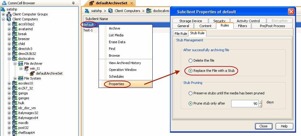 Right-click the ArchiveSet and select View Recovery History. Click OK. 4. Right-click the job and select View Job Details.