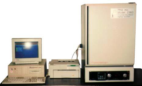System Features The 2360 Series Aging System permits aging crystals and clock oscillators at a user set temperature while the devices are oscillating.