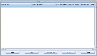 2. Click on Add and select the video source, choose the target file