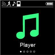 Play next song Repeat/shuffle Tap Tap Folder once Folder repeat Tap All once All repeat Tap Once All repeat : Repeat the current song/all songs in folder/all songs over and over : Play the current