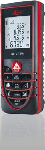 Leica DISTO D3a Can it measure that accurately? Precision at the touch of a button For everyone who needs to be really accurate: Leica DISTO D3a has an accuracy of ± 1.0 mm.