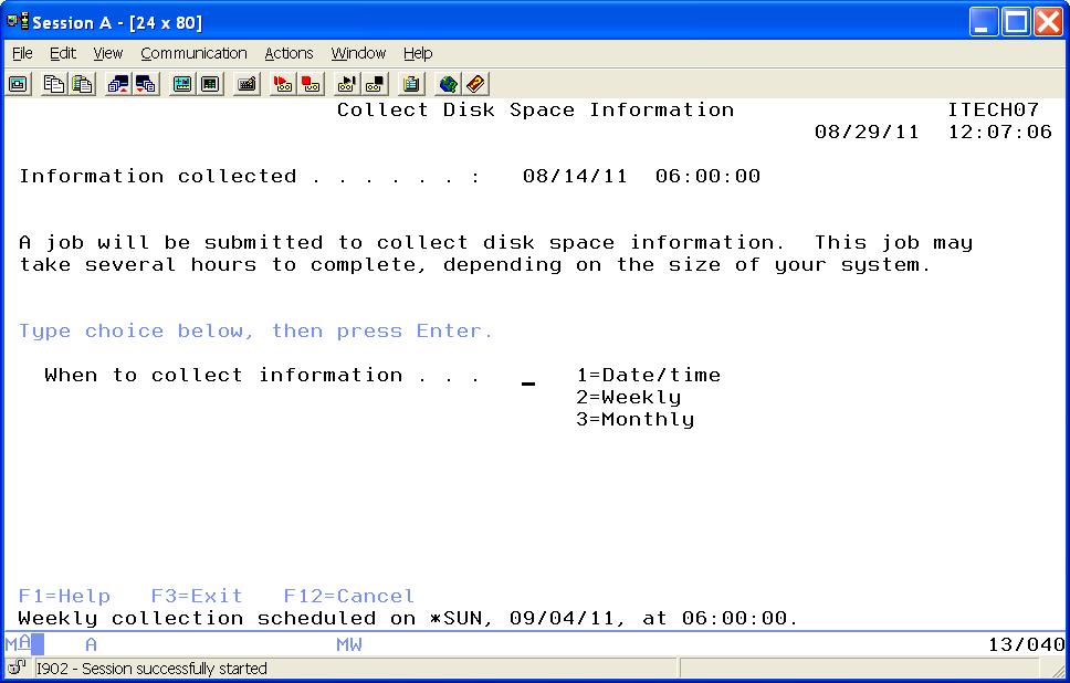 Collect Disk Information
