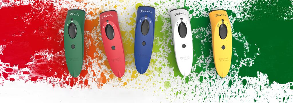 1D Imager Barcode Scanner SOCKETSCAN S7 Ergonomic and Elegant The SocketScan S7 1D barcode scanner with Bluetooth wireless technology scans on paper or screen.