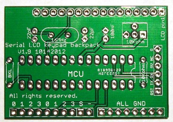 This way the parts won't fall off the boards while you solder. The MCU will fit in tightly enough when you bend the pins slightly and press the MCU into the 28-pin socket.