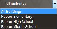Building Selector Select the Building for which you are performing tasks or select All Buildings (Client Level) to define district policy.