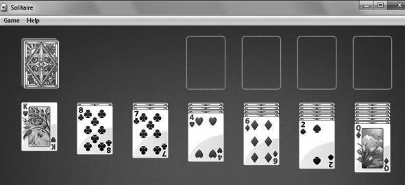 3.3 Play a Game In this exercise, you will learn to play Solitaire.
