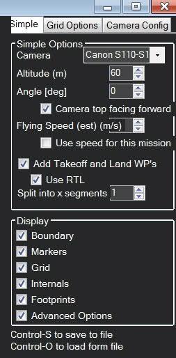 5) Setting Basic Flight Plan Parameters On the Simple tab (Figure 4), select your camera.