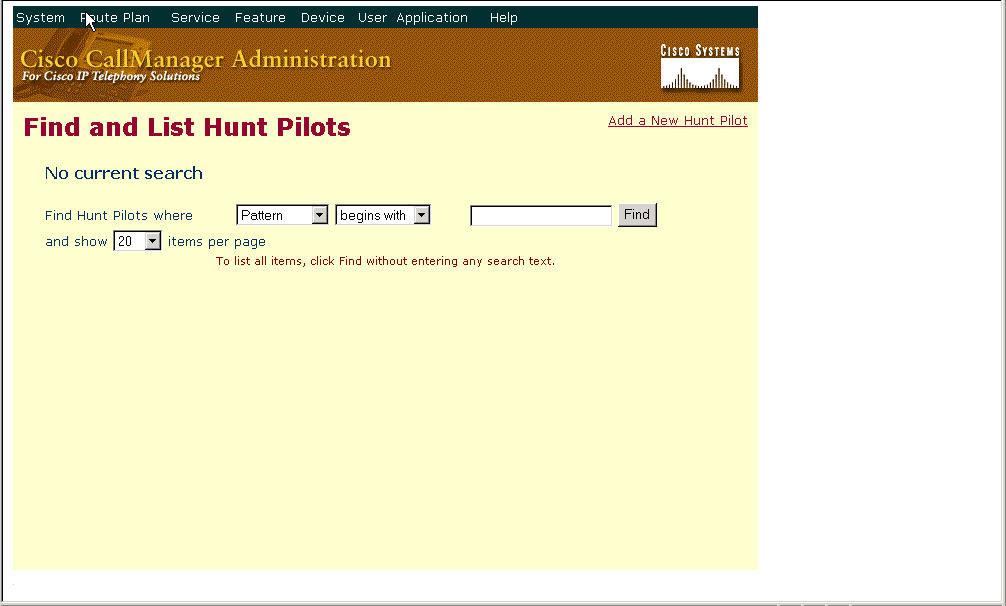 15. Enter in the Hunt Pilot, such as 4408, and select