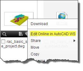 Also important to note, with AutoCAD WS one can open and edit files with just a web browser! These files edited in real time and saved to Autodesk 360.