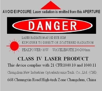 VI Laser safety 1. Optical Safety 1.1. Wearing a set of proper laser safety goggles is a good idea.