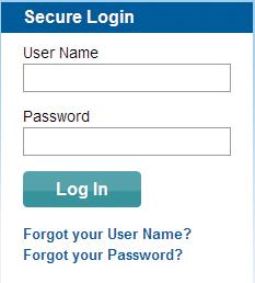 If you have forgotten your User Name or Password, select the Forgot your User Name? or Forgot your Password?