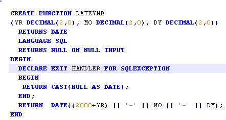 SQL Object (Program Types) User Defined Function