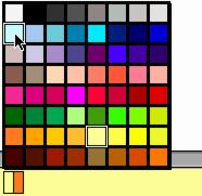 To change the fill color of the selected symbol, click the Fill Color button...... and then click a new color on the palette. 3. Select the Fruits SuperGrouper category. 4.