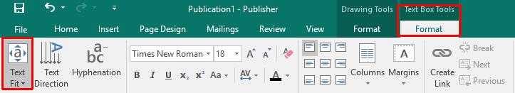 Microsoft Publisher 2016 Foundation - Page 121 Click and hold your left mouse button and drag your mouse to resize the text box, then release the mouse button.