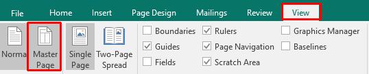 Microsoft Publisher 2016 Foundation - Page 123 Master Pages Master Pages Every new publication starts with one Master page applied to it by default.