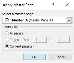 In the Apply to section, select the All pages option or enter the range of pages in the Pages from and to boxes.