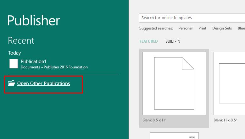 Microsoft Publisher 2016 Foundation - Page 17 Try a few searches of your own and see what is available.