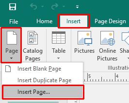 Microsoft Publisher 2016 Foundation - Page 53 Page Formatting Inserting pages Open a file called Page Formatting contained within the