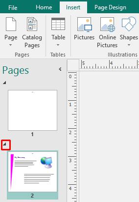 Microsoft Publisher 2016 Foundation - Page 59 You can right-click on the section bar to set header,