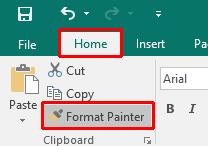 You will notice that your mouse pointer will change to a paintbrush shape.