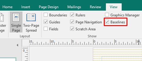 Grid guides The Grid Guides are a blue layout guide, which divides your publication pages into columns & rows.