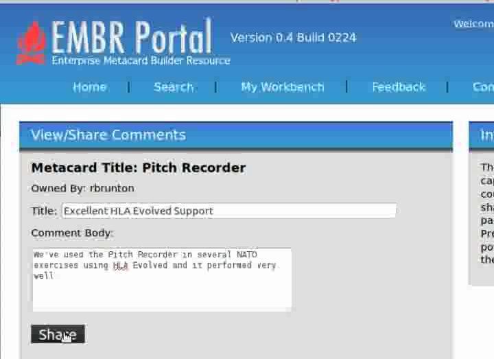 EMBR Portal GUI and Functions: Collaboration Login and registration An online support system