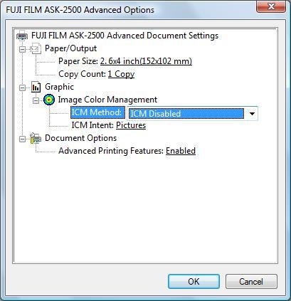27] * You will find [ICM Method] and [ICM Intent] at [Graphic] in [Advanced] of Printer Driver.