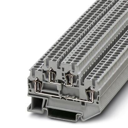 Extract from the online catalog STTB 2,5 Order No.: 3031270 Double-level terminal blocks with a spring-cage connection, cross section: 0.08 mm 2-2.5 mm 2, width: 5.