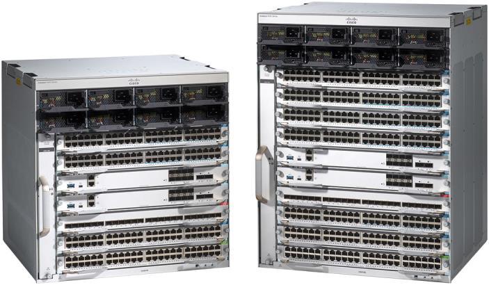 Figure 1. Cisco Catalyst 9400 Series Cisco Catalyst 9400 Series chassis The Cisco Catalyst 9400 Series offers two chassis options and a wide range of line card options (Table 1).