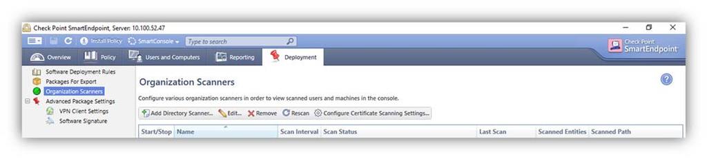 Setting up a Directory Scanner 1. Launch SmartEndpoint. 2.