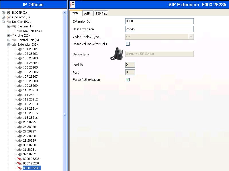 5.4. Administer SIP Extensions From the configuration tree in the left pane, right-click on Extension, and select New SIP Extension from the pop-up list to add a new SIP extension.
