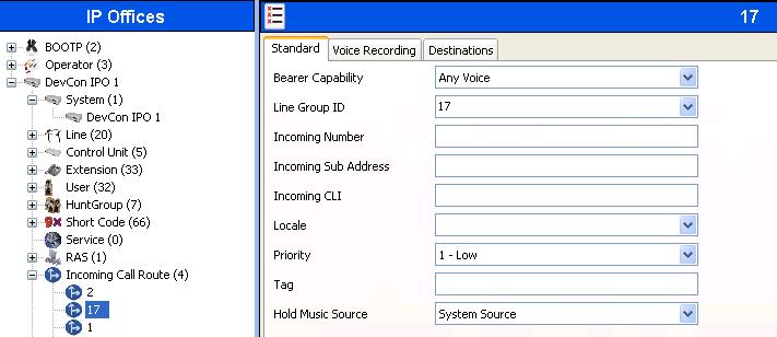 5.9. Administer Incoming Call Route If necessary, create an incoming call route to route incoming calls to the Main hunt group.