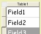 2. Click the New Table button on the Table Map window. The table header and first field appear on the Table Map window. 25 If the New Table button is inactive, go to File > Save and save the file.