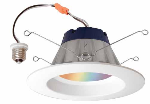 www.osram-americas.com/lightify LIGHTIFY RT5/6 LED RGBW Recessed Downlight Kit Key Features & Benefits Lumen package: 820 lumens @ 13.