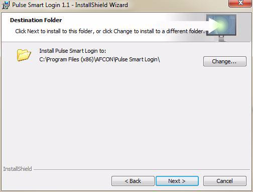 6 Click Change if you want to change the destination folder other than the default folder or you can